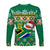 South Africa Christmas Long Sleeve Shirt King Protea Geseende Kersfees - Wonder Print Shop