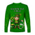 Ireland Long Sleeve Shirt Saint Patricks Day Happy Leprechaun And Shamrock - Wonder Print Shop