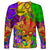 (Custom Personalised) Mardi Gras 2023 Long Sleeve Shirt Carnival Masks With Feathers - Wonder Print Shop