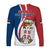 Serbia Long Sleeve Shirt Happy Serbian Statehood Day With Coat Of Arms - Wonder Print Shop