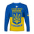 Ukraine Long Sleeve Shirt Ukraine Gold Trident Slava Ukraini Blue - Wonder Print Shop