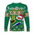 (Custom Personalised) South Africa Christmas Long Sleeve Shirt King Protea Geseende Kersfees - Wonder Print Shop