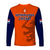 Netherlands Cricket Long Sleeve Shirt ODI Simple Orange Style - Wonder Print Shop