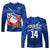 (Custom Text And Number) Samoa Rugby Long Sleeve Shirt Manu Samoa Polynesian Hibiscus Blue Style - Wonder Print Shop