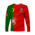 (Custom Text and Number) Portugal Football 2022 Long Sleeve Shirt Style Flag Portuguese Champions LT13 - Wonder Print Shop