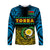 Custom Personalised Torba Province Long Sleeve Shirt Vanuatu Pig Tusk Polynesian Flag Style - Wonder Print Shop