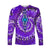 (Custom Personalised) Africa Tie Dye Long Sleeve Shirt Purple Fashion LT13 - Wonder Print Shop