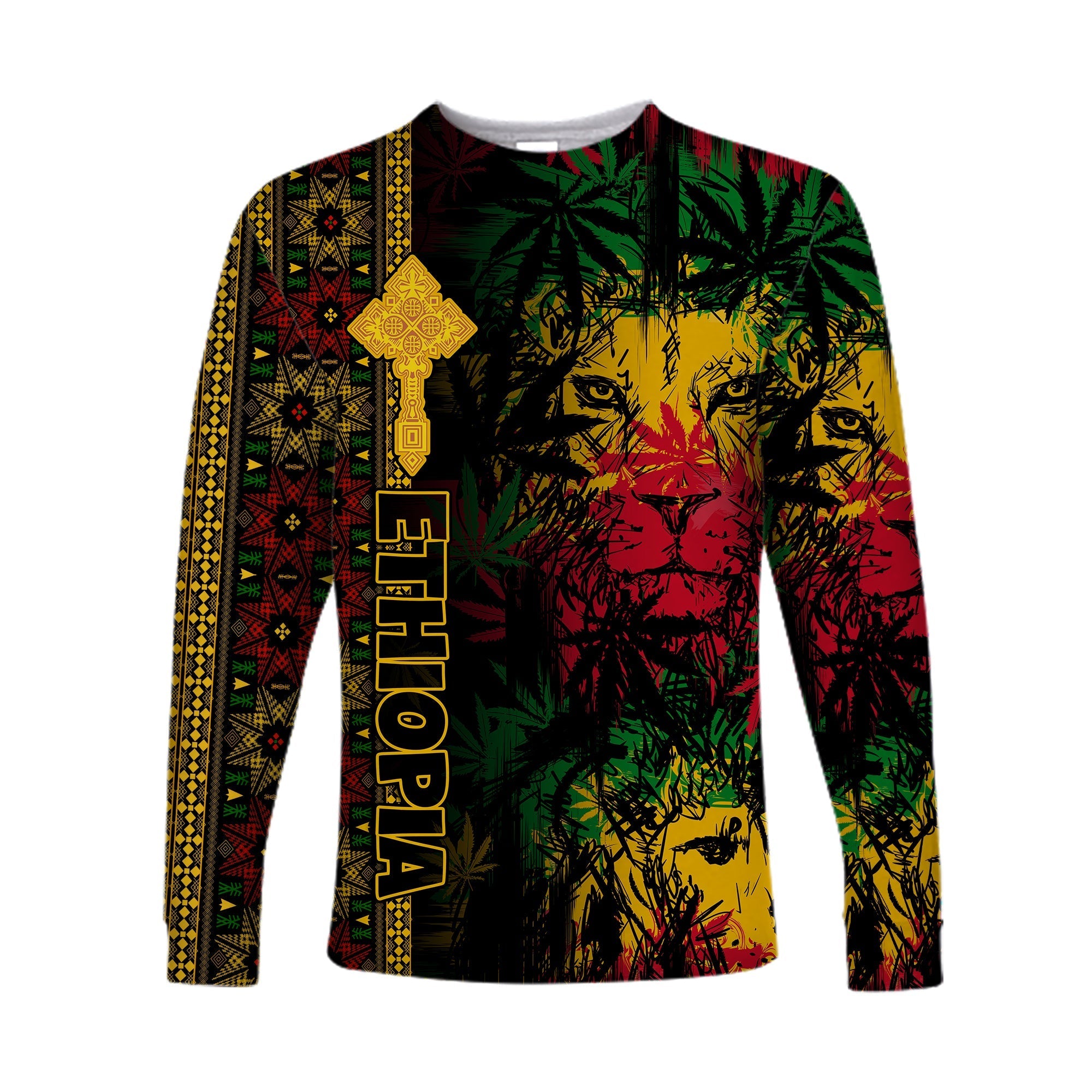 ethiopia-lion-reggae-long-sleeve-shirt-ethiopian-cross