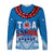 (Custom Text and Number) Toa Samoa Rugby Long Sleeve Shirt Manu Siva Tau Style Ulafala LT13 - Wonder Print Shop