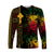 (Custom Personalised) Ethiopia Lion Reggae Long Sleeve Shirt Ethiopian Cross LT13 - Wonder Print Shop