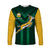 (Custom Text and Number) South Africa Rugby Long Sleeve Shirt Springboks King Protea Go Bokke LT13 - Wonder Print Shop