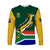 (Custom Personalised) South Africa Rugby Long Sleeve Shirt Springboks Champion Bokke African Pattern Go Bokke LT13 - Wonder Print Shop