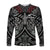 New Zealand Silver Fern Rugby Long Sleeve Shirt All Black NZ Maori Pattern LT13 - Wonder Print Shop