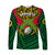 Custom Personalised Vanuatu Rugby Long Sleeve Shirt Coat Of Arms Polynesian Pattern - Wonder Print Shop