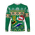 South Africa Christmas Long Sleeve Shirt King Protea Geseende Kersfees - Wonder Print Shop