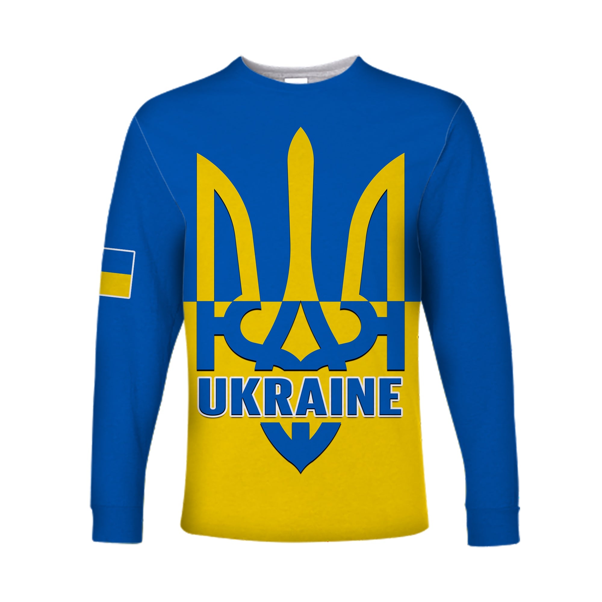 Ukraine Long Sleeve Shirt Stand With Ukrainian Simple Style - Wonder Print Shop