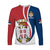 Serbia Long Sleeve Shirt Happy Serbian Statehood Day With Coat Of Arms - Wonder Print Shop