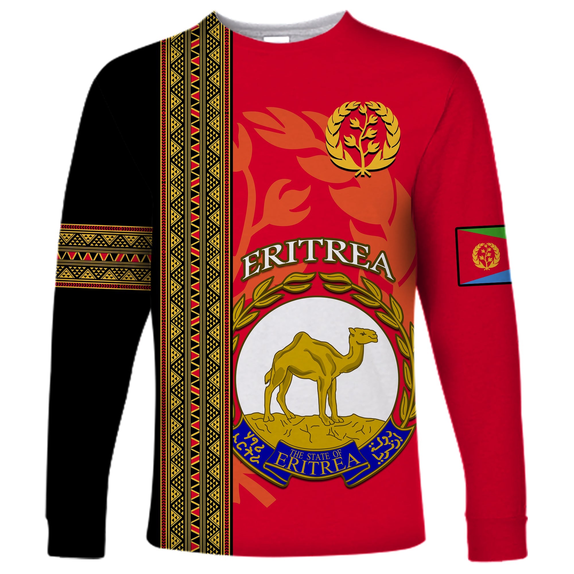 custom-personalised-eritrea-long-sleeve-shirt-african-pattern-happy-independence-day-version-black