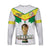 (Custom Text And Number) Senegal Football Long Sleeve Shirt Champions WC 2022 - Wonder Print Shop