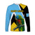 (Custom Personalised) Saint Lucia Long Sleeve Shirt Saint Lucian Parrot Simple Style - Wonder Print Shop