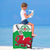 (Custom Personalised) Wales Football Luggage Cover Come On Welsh Dragons With Celtic Knot Pattern - Wonder Print Shop