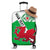 (Custom Personalised) Wales Football Luggage Cover Come On Welsh Dragons With Celtic Knot Pattern - Wonder Print Shop