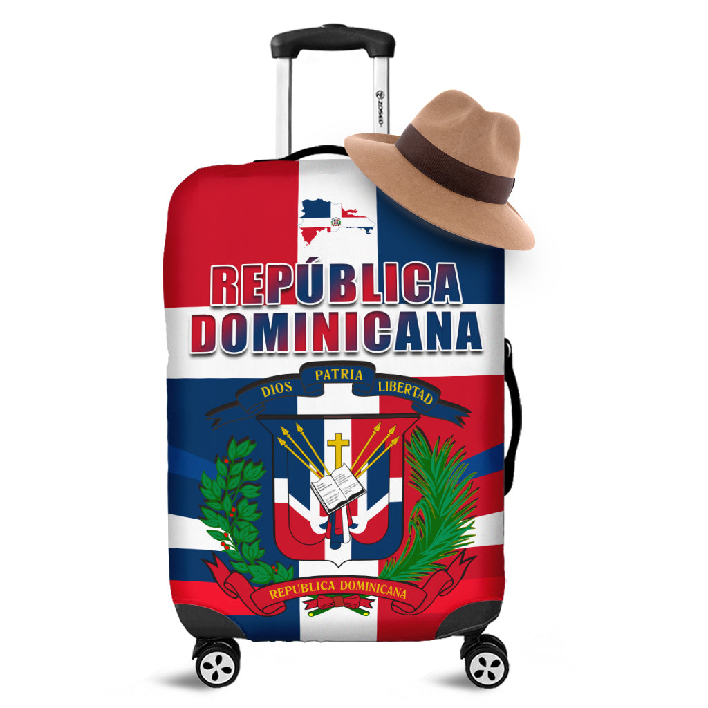 Dominican Republic Luggage Covers Dominicana Proud Style Flag LT13 - Wonder Print Shop