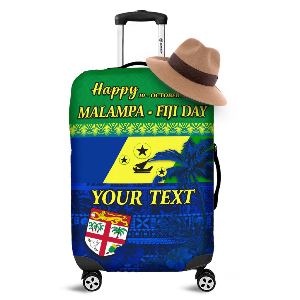 Custom Personalised Malampa Fiji Day Luggage Covers Vanuatu Polynesia mix Flowers LT13 - Wonder Print Shop