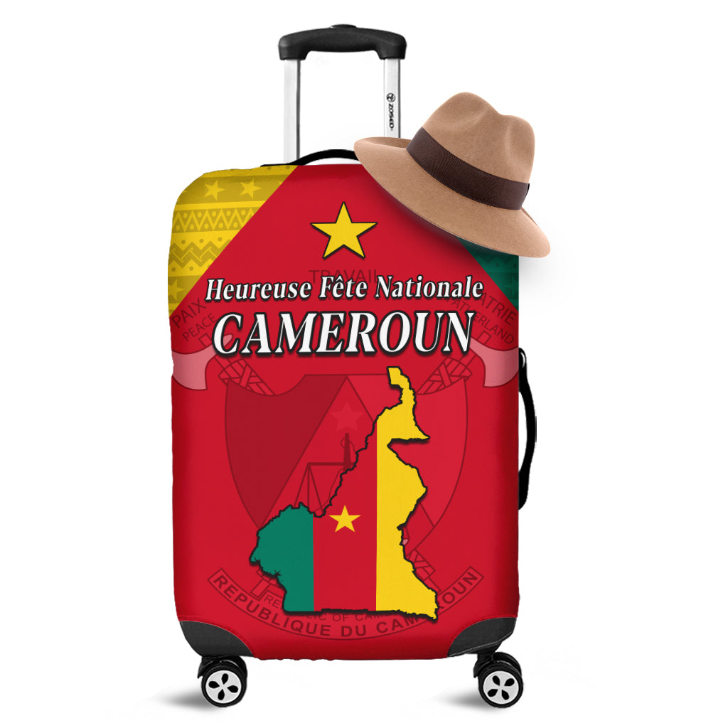 Cameroon Luggage Covers Independence Day Cameroonians Pattern LT13 - Wonder Print Shop