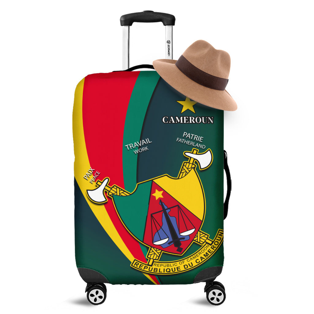 Cameroon Luggage Covers Map Cameroun Style Flag LT13 - Wonder Print Shop