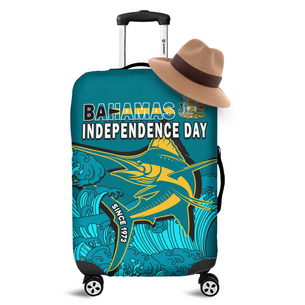 bahamas-independence-day-luggage-cover-blue-marlin-since-1973-style