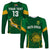 (Custom Text and Number) South Africa Rugby Long Sleeve Shirt Springboks Champion LT13 - Wonder Print Shop