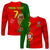 (Custom Text and Number) Portugal Football 2022 Long Sleeve Shirt Style Flag Portuguese Champions LT13 - Wonder Print Shop