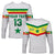 (Custom Text and Number) Senegal Football 2022 Long Sleeve Shirt Champion Teranga Lions Mix African Pattern LT13 - Wonder Print Shop