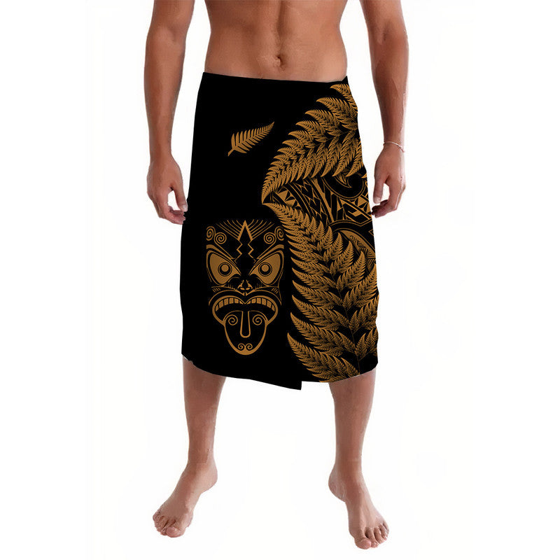 New Zealand Haka Rugby Maori Lavalava Silver Fern Vibes - Gold LT8 - Wonder Print Shop