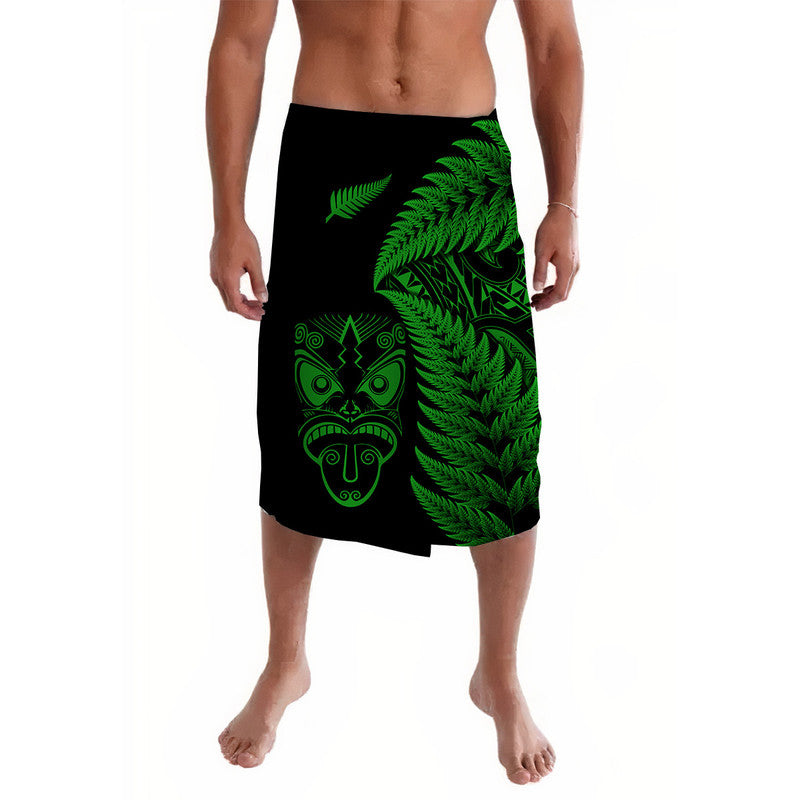 New Zealand Haka Rugby Maori Lavalava Silver Fern Vibes - Green LT8 - Wonder Print Shop