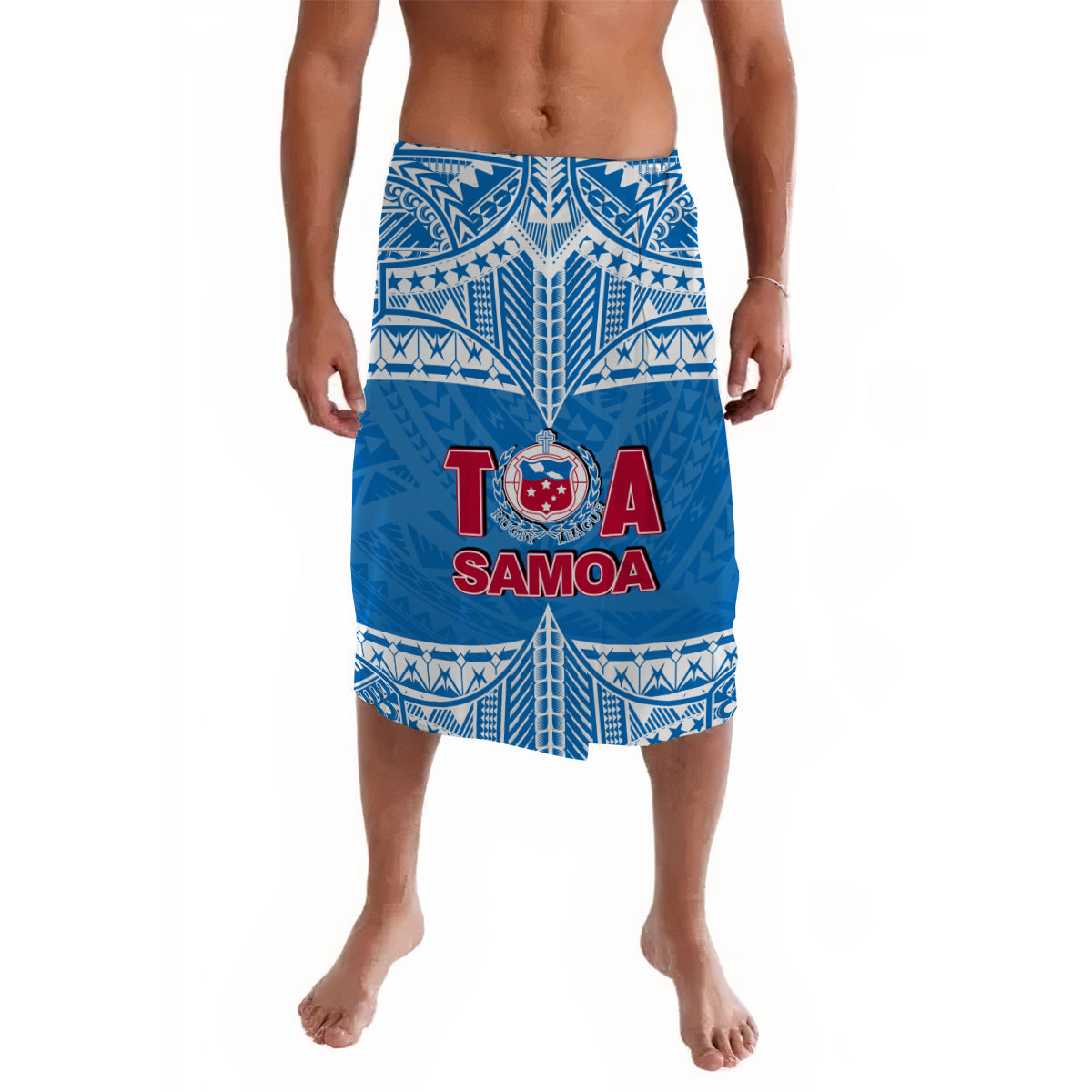 Toa Samoa Rugby Lavalava Blue Sky LT6 - Wonder Print Shop