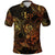 Leo Zodiac Polynesian Polo Shirt Unique Style Gold LT8 - Wonder Print Shop