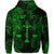 Custom Libra Zodiac Polynesian Zip Hoodie Unique Style Green LT8 - Wonder Print Shop