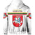 Lithuania Zip Hoodie Coat Of Arms Lietuva Flag Style White LT8 - Wonder Print Shop
