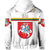 Custom Lithuania Hoodie Coat Of Arms Lietuva Flag Style White LT8 - Wonder Print Shop