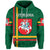 Custom Lithuania Hoodie Coat Of Arms Lietuva Flag Style Green LT8 - Wonder Print Shop