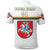 Custom Lithuania Polo Shirt Coat Of Arms Lietuva Flag Style White LT8 - Wonder Print Shop