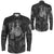 Viking Clothing Armor 3D Style Viking Odin Tattoo Long Sleeve Button Shirt RLT12 - Wonder Print Shop