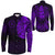 Viking Clothing Viking Odin Raven Tattoo Style Purple Version Kimono RLT12 - Wonder Print Shop