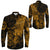 Viking Clothing Viking Odin Tattoo Gold Version Long Sleeve Button Shirt RLT12 - Wonder Print Shop