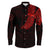 Viking Clothing Viking Odins Raven Tattoo Red Version Long Sleeve Button Shirt RLT12 - Wonder Print Shop