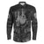 Viking Clothing Armor 3D Style Viking Odin Tattoo Long Sleeve Button Shirt RLT12 - Wonder Print Shop