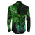 Viking Clothing Viking Odin Tattoo Green Version Long Sleeve Button Shirt RLT12 - Wonder Print Shop