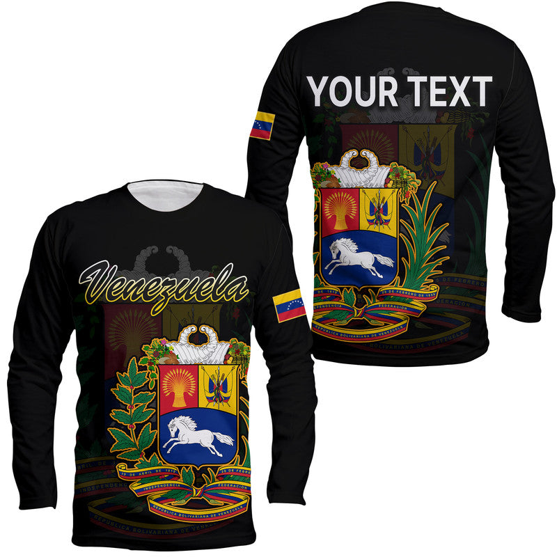 (Custom Personalised) Venezuela Coat Of Arms Long Sleeve Shirt - Wonder Print Shop